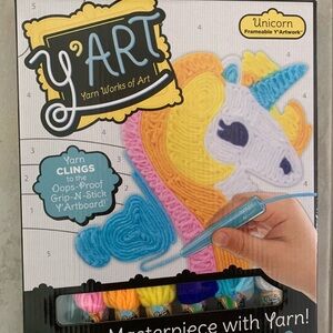 NEW Y'Art Unicorn Yarn Art Kit